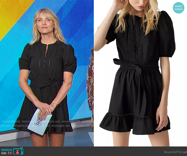 Ba&sh Jordan Cotton Dress worn by Amanda Kloots on The Talk