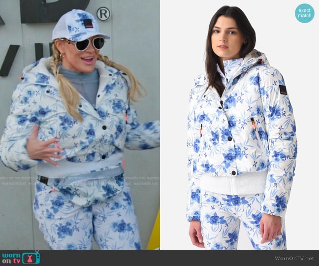 Bogner Fire + Ice x LoveShackFancy Sella-D Jacket worn by Heather Gay on The Real Housewives of Salt Lake City