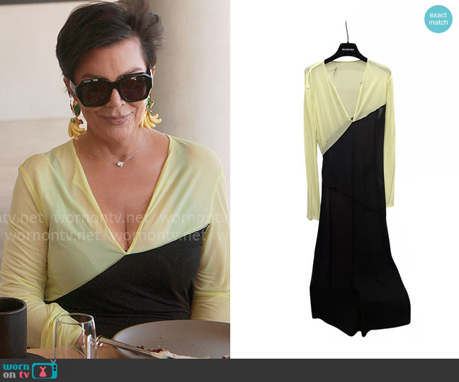 Celine Mesh Dress worn by Kris Jenner (Kris Jenner) on The Kardashians