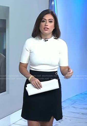 Chloe’s mixed media dress on Today