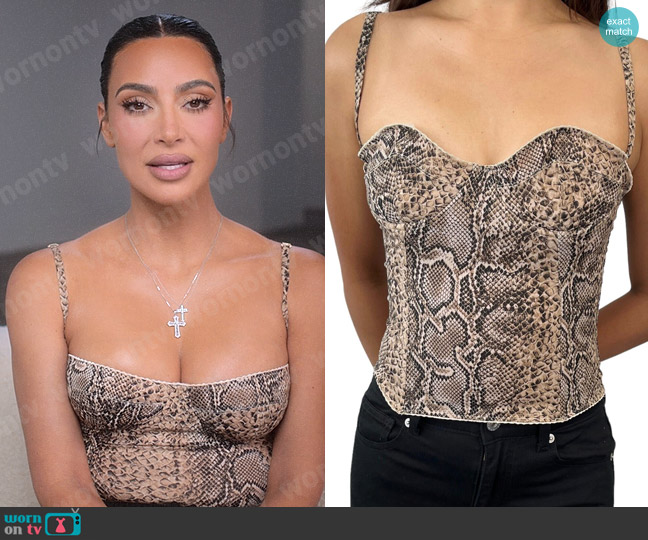 Dolce & Gabbana Vintage Bustier worn by Kim Kardashian (Kim Kardashian) on The Kardashians