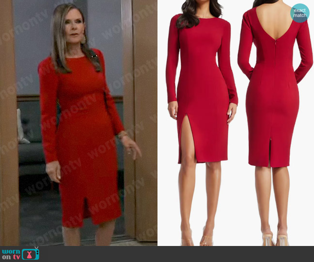 Dress the Population Nadia Dress worn by Lucy Coe (Lynn Herring) on General Hospital