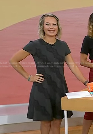 Dylan’s grey lace panel dress on Today