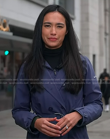 Emilie’s purple belted coat on Today