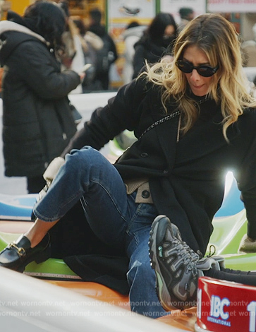 Erin’s black loafers on The Real Housewives of New York City