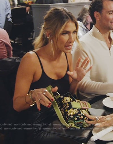 Erin’s floral bag on The Real Housewives of New York City
