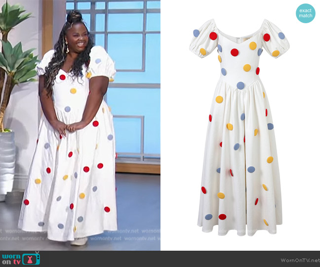 Clown Bride Virgin Gown worn by Nicole Byer on The Talk