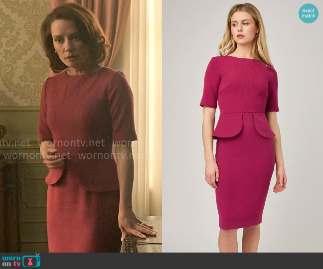 Femme de Carriere Peplum Top Dress worn by Charlotte Collins (Lara Jean Chorostecki) on Chucky