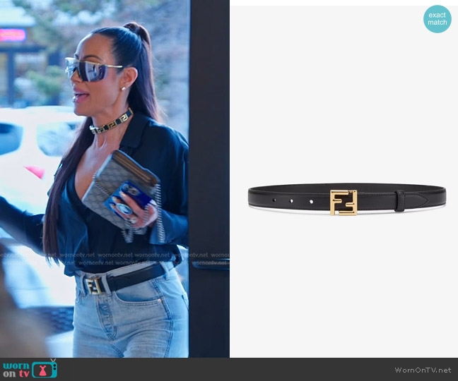 Fendi FF Belt worn by Angie Katsanevas on The Real Housewives of Salt Lake City