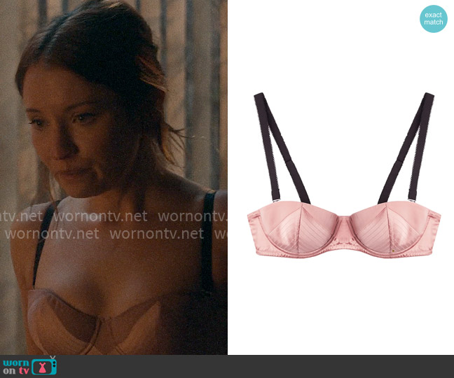 Fleur du Mal Top Stitch Convertible Bra worn by Natessa (Emily Browning) on American Horror Stories