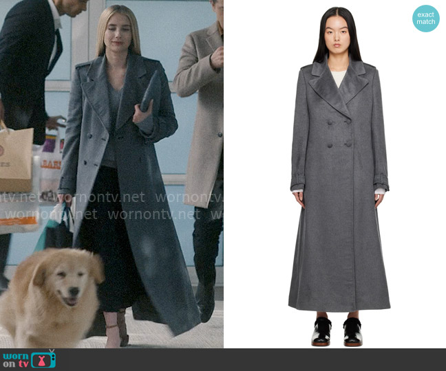Gabriela Hearst Houstt Coat worn by Anna Victoria Alcott (Emma Roberts) on American Horror Story