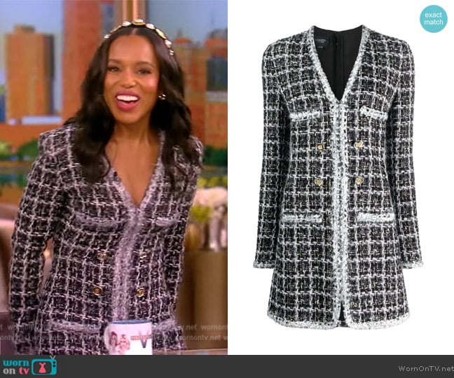 Giambattista Valli Tweed minidress worn by Kerry Washington on The View