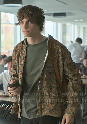 Grant’s patterned overshirt on Chucky