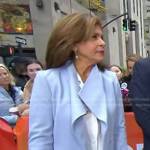 Hoda’s light blue wrap coat on Today