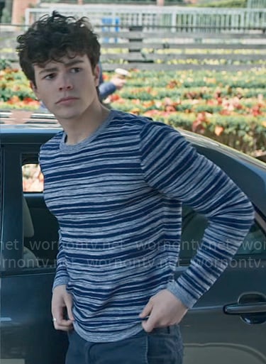 Jake’s blue striped sweater on Chucky