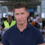 James Longman’s blue teddy polo on Good Morning America