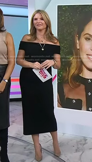Jenna’s back off-shoulder dress on Today