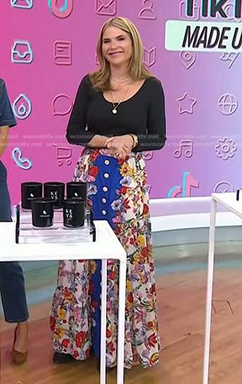 Jenna’s floral print maxi skirt on Today