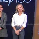 Jennifer’s grey cropped pants on Good Morning America