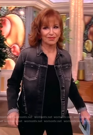 Joy’s black denim jacket on The View