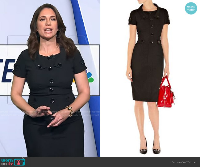Karen Millen Tailored Short Sleeve Dress worn by Maria Larosa on Today