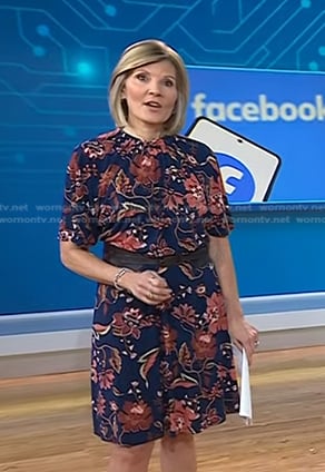 Kate’s blue floral dress on Today