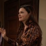 Katie’s key and scissors print dress on The Bold and the Beautiful