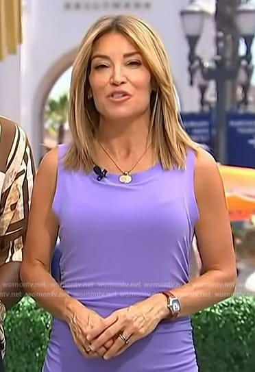 Kit’s lilac mini dress on Access Hollywood