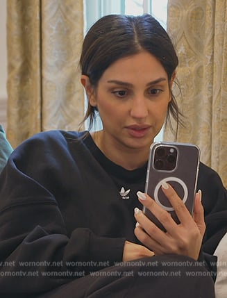 Leva’s black Adidas logo sweatshirt on Southern Charm