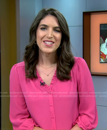 Liz Kreutz’s pink blouse on Today