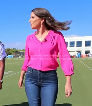 Liz Kreutz’s pink blouse on Today