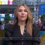 Lori’s black puff sleeve top on Good Morning America