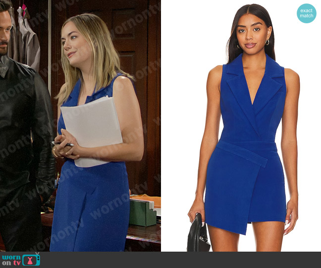Lovers and Friends Brodie Dress worn by Hope Logan (Annika Noelle) on The Bold and the Beautiful