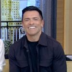 Mark’s black jacket on Live with Kelly and Mark