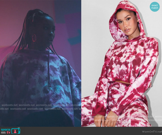 Missguided Tie Dye Print Hoodie worn by Rocío (Ana Bokesa) on Elite