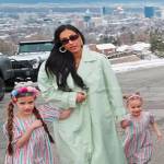 Monica’s mint green trench coat on The Real Housewives of Salt Lake City