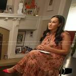 Morgan’s pink floral ruffle dress on Today