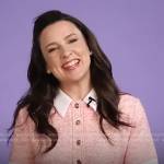 Ms. Rachel’s pink collared dress on Good Morning America