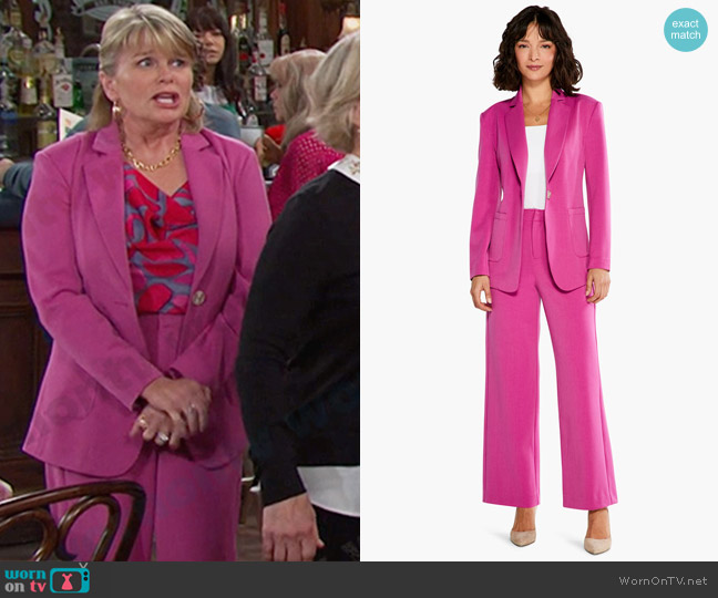 Nic + Zoe Work It Blazer in Orchid Petal worn by Bonnie Lockhart (Judi Evans) on Days of our Lives