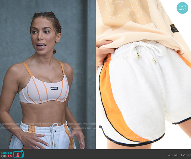 P.E Nation A-Frame Short in Gray Marle worn by Jessica (Anitta) on Elite