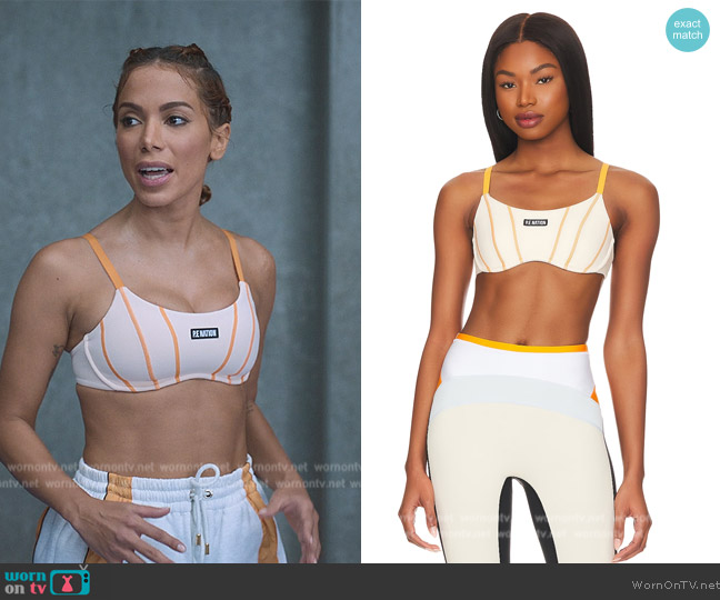 P.E Nation Fairway Sports Bra worn by Jessica (Anitta) on Elite