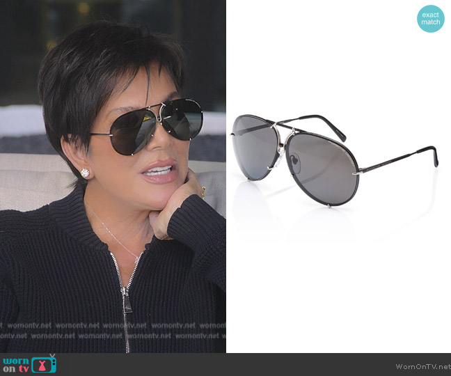WornOnTV: Kris's black aviator sunglasses on The Kardashians