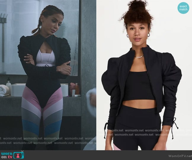 Port De Bras Stelle Jacket worn by (Anitta) on Elite