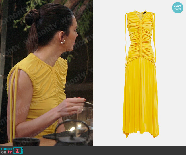 Proenza Schouler Ruched jersey maxi dress worn by Kendall Jenner (Kendall Jenner) on The Kardashians