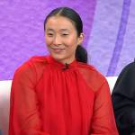 Nadya Okamoto’s red sheer mini dress on Today