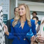 Roberta’s blue blazer dress on Elite