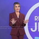 Savannah’s brown double breasted blazer and pants on Today