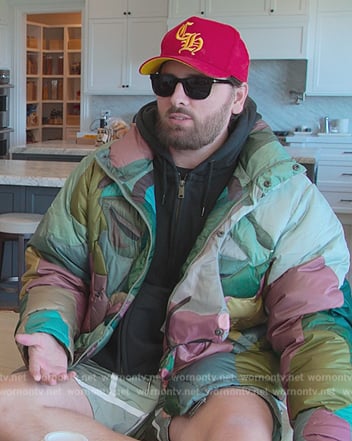 Scott’s multicolored padded jacket on The Kardashians