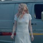 Shelby’s ivory slip dress on American Horror Stories