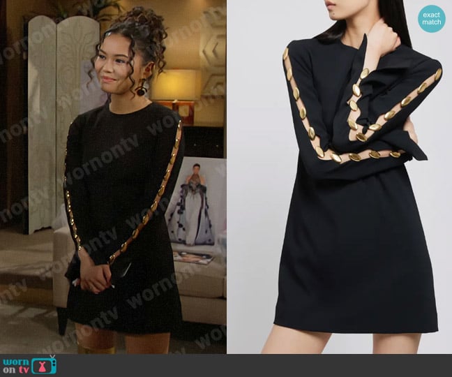 Simkhai Joisian Dress worn by Luna (Lisa Yamada) on The Bold and the Beautiful